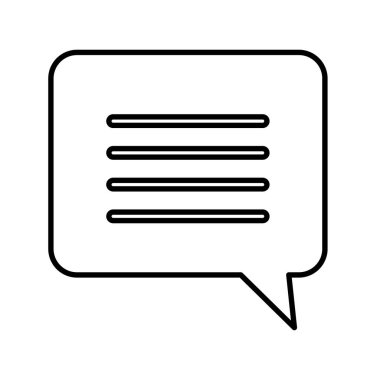 konuşma balonu ileti simgesi