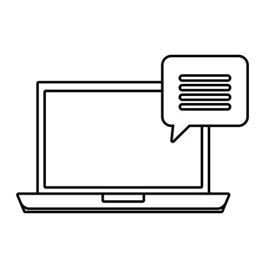 dizüstü bilgisayarınızla konuşma balonu