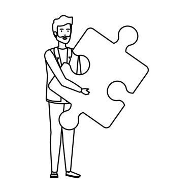 zarif işadamı kaldırma bulmaca parçası