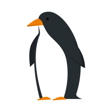 sevimli penguen kuş karakter