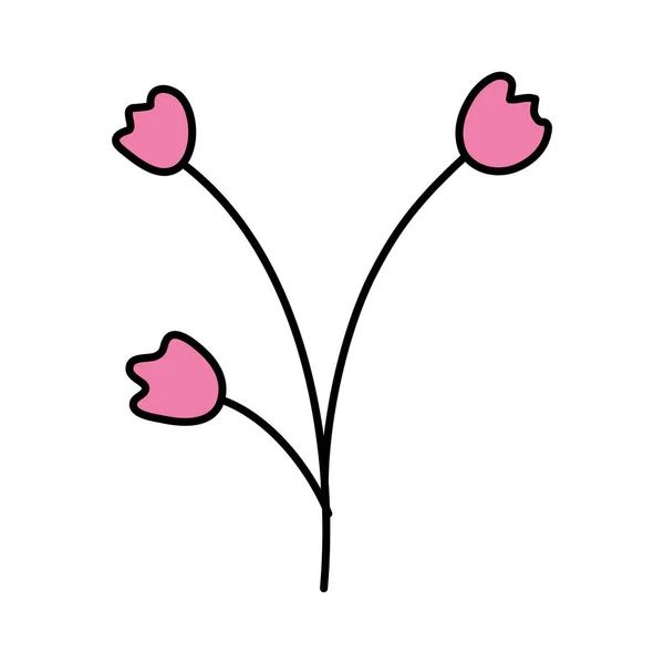 美しい花の装飾的なアイコン — ストックベクタ