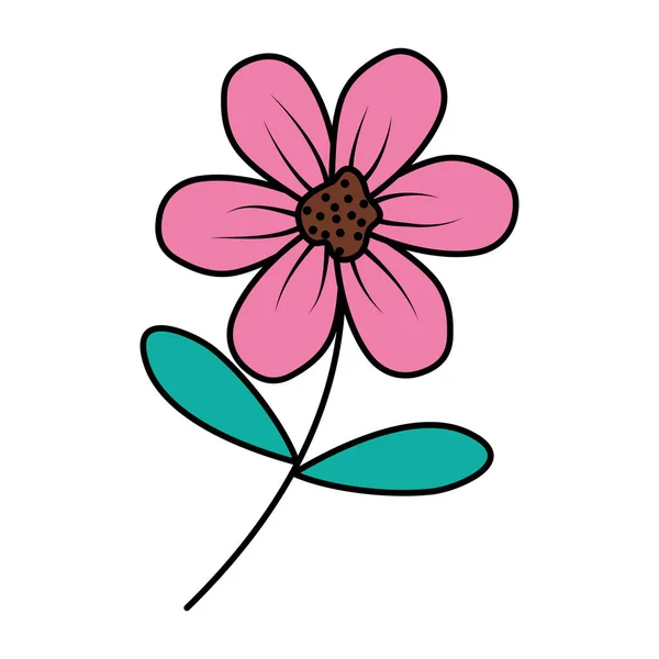 Belle icône décorative fleur — Image vectorielle