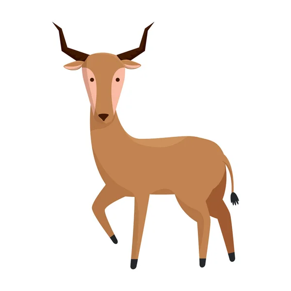 Afryki antelope dziki charakter — Wektor stockowy
