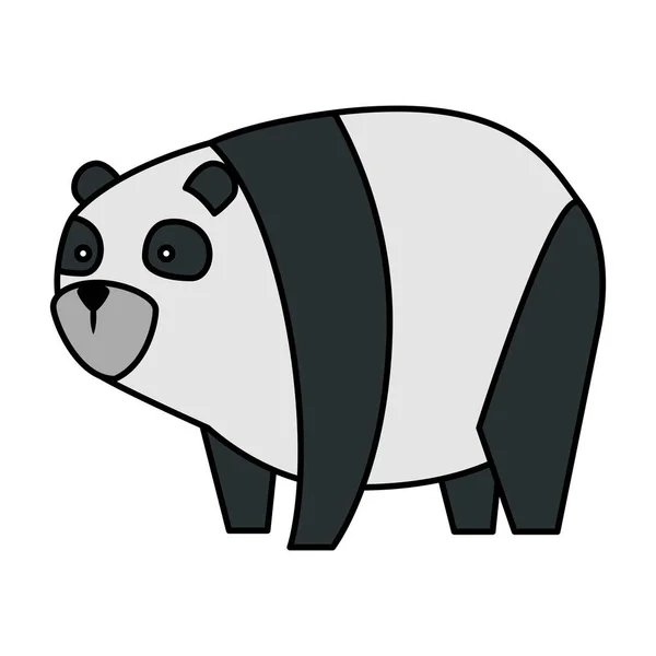 Lindo oso panda carácter — Vector de stock