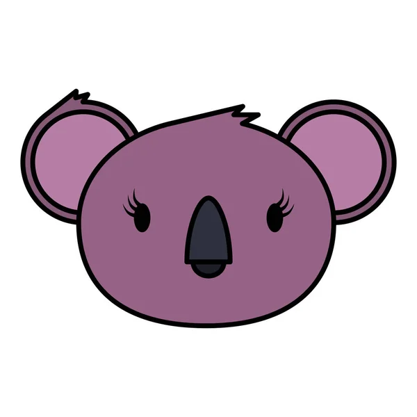 Little koala vrouwelijke wild karakter — Stockvector