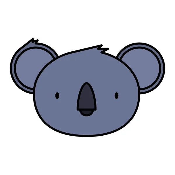 Pequeño personaje salvaje koala — Vector de stock