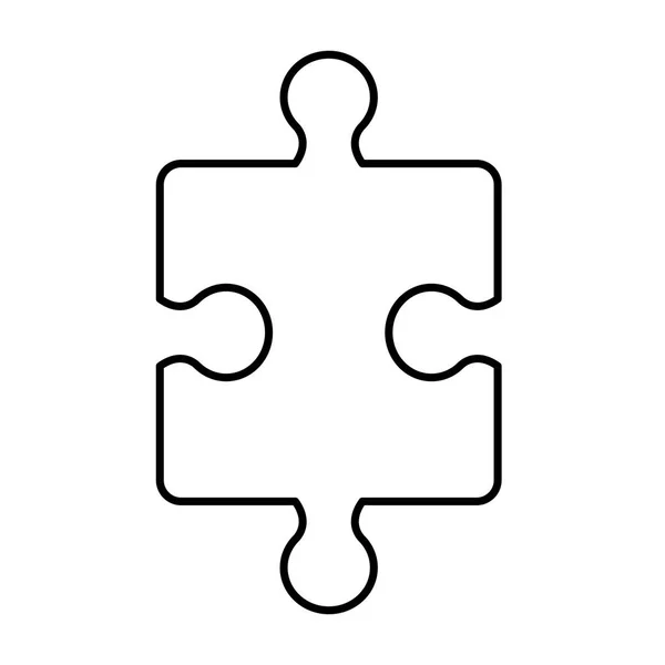 Puzzle jeu pièce icône — Image vectorielle