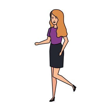 şık iş kadını avatar karakter