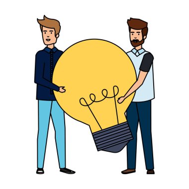 Genç İşadamları ampul kaldırma