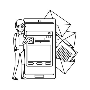 cep telefonu olan siyah kadın