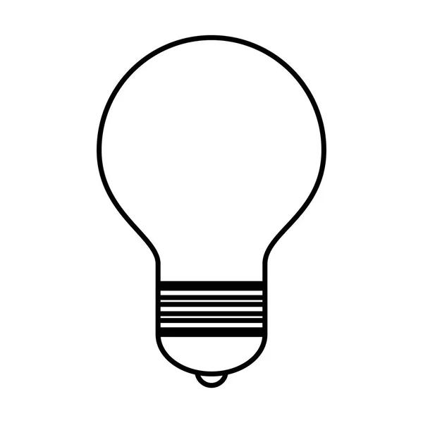 Ampoule lumière icône isolée — Image vectorielle