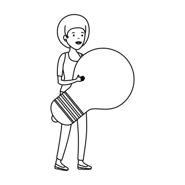 ampul karakter olan kadın