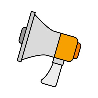 izole megafon ses simgesini