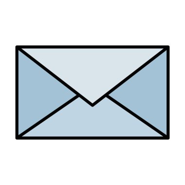 zarf ve konuşma balonu ile dizüstü bilgisayar