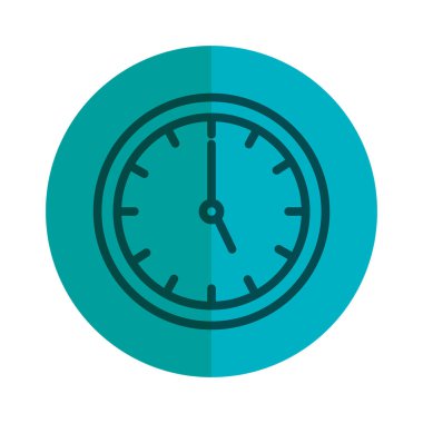 Saat saat izole simgesi