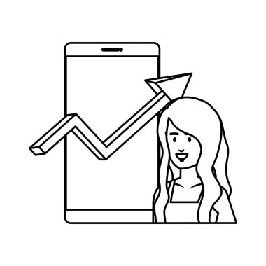smartphone ve istatistik ok kadınla