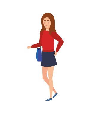 güzel ve genç kadın karakter