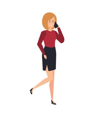 smartphone karakter olan kadın