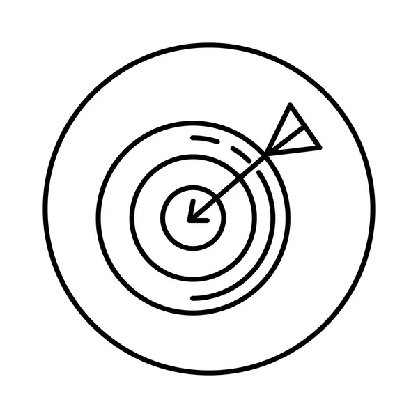 Cible avec l'icône de flèche — Image vectorielle