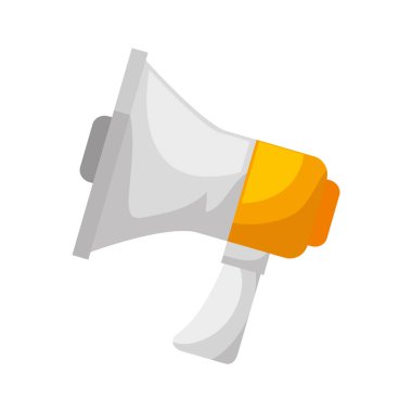 izole megafon ses simgesini