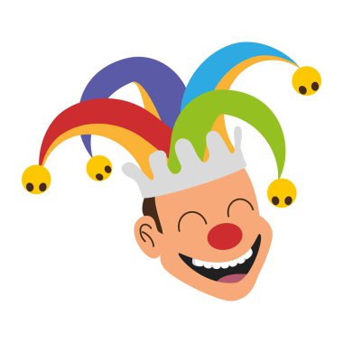 şakacı yüz şapka ile