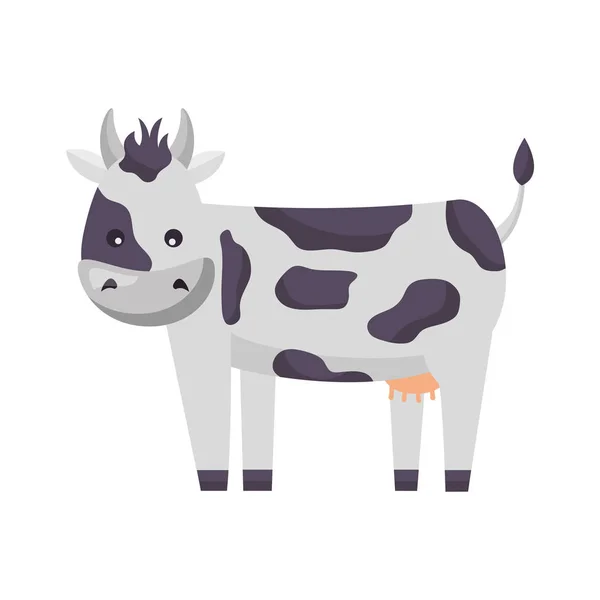 Vacca da allevamento animale — Vettoriale Stock