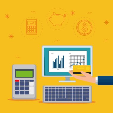 bilgisayar ve dataphone olan istatistik çubuk