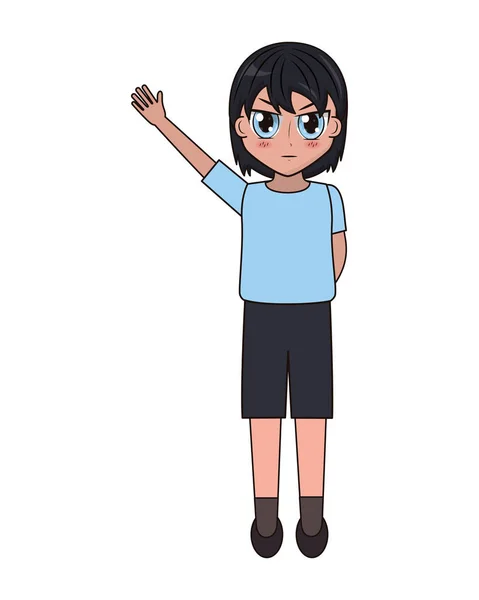 Персонаж аниме-мальчика — стоковый вектор