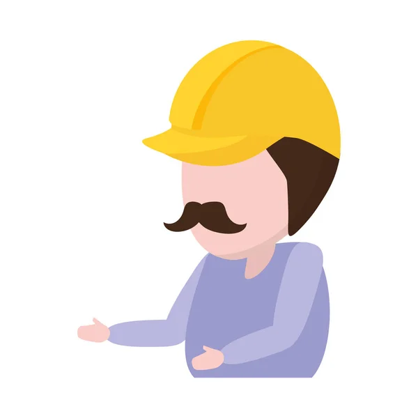Construction worker professional — Stock Vector