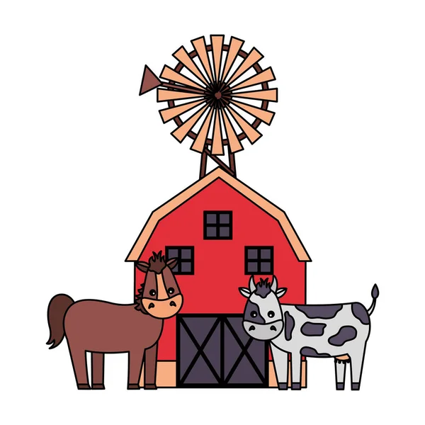 Ferme d'élevage frais — Image vectorielle