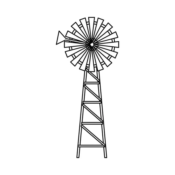 Windmill farm fresh — Stock Vector