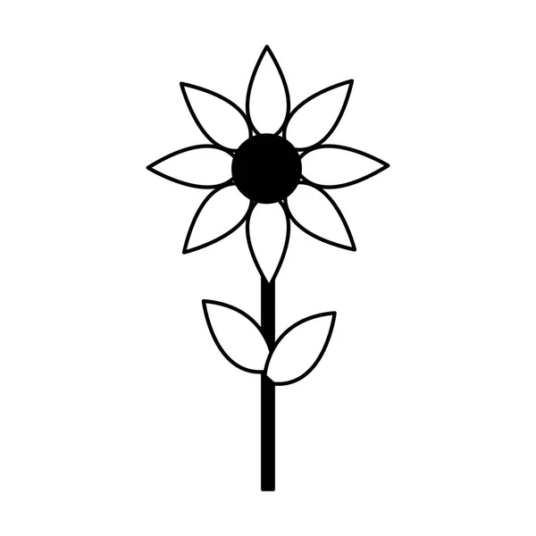 Fleur nature décoration — Image vectorielle