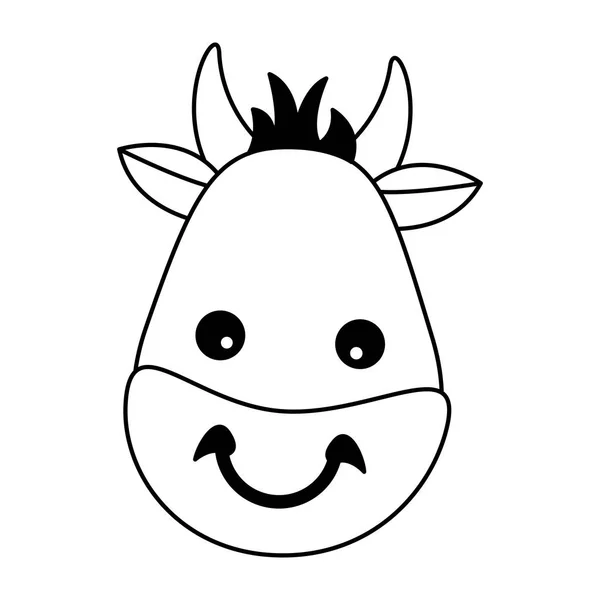 Bika arc állat — Stock Vector