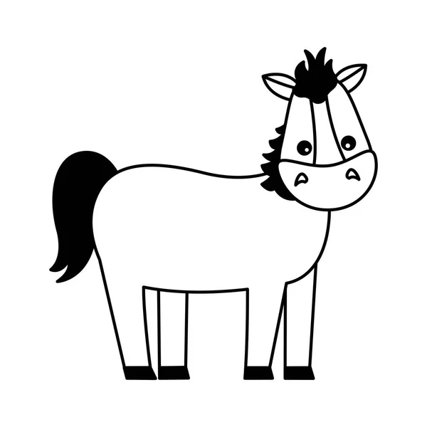Koňské farmy zvířat — Stockový vektor