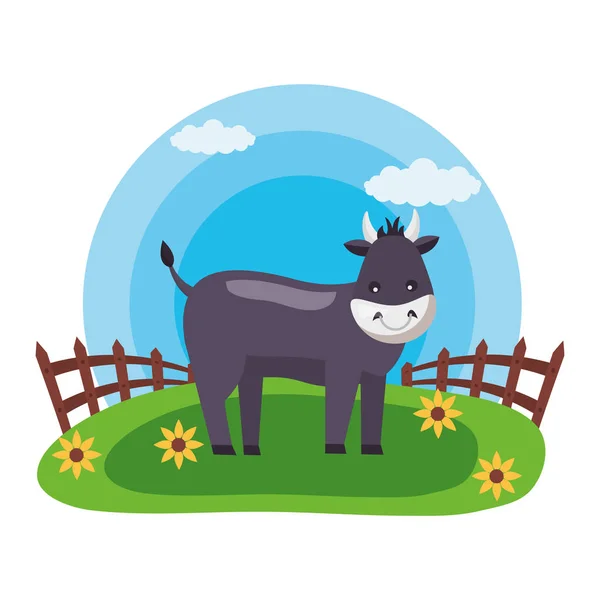 Granja de animales fresca — Vector de stock