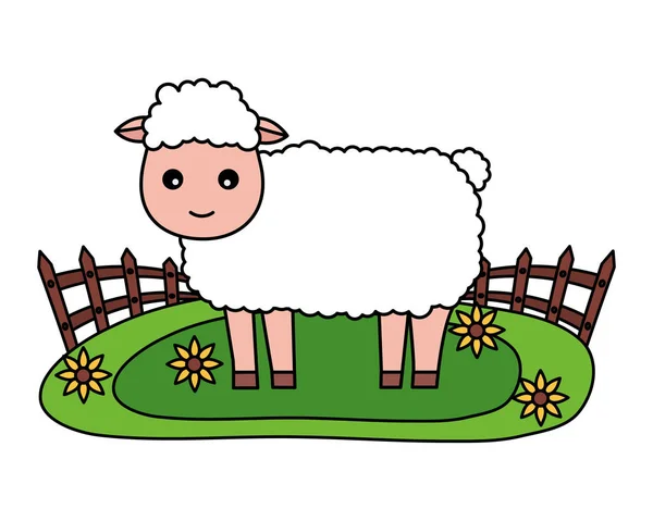 Granja de animales fresca — Vector de stock