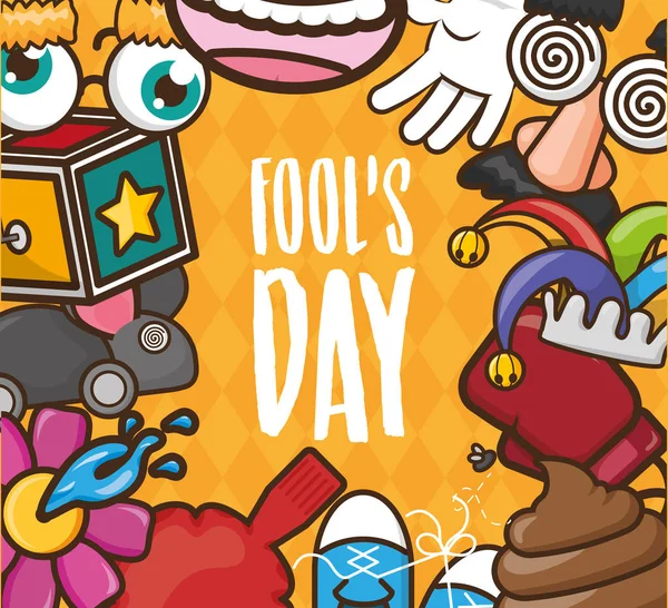 April fools day — Stock Vector