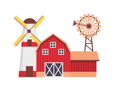 ahır yel değirmeni ev çiftlik