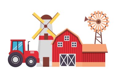 ahır yel değirmeni ev çiftlik