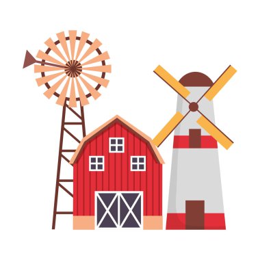 ahır yel değirmeni traktör