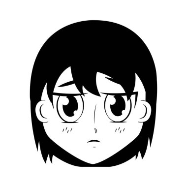 yüz çocuk anime ifade