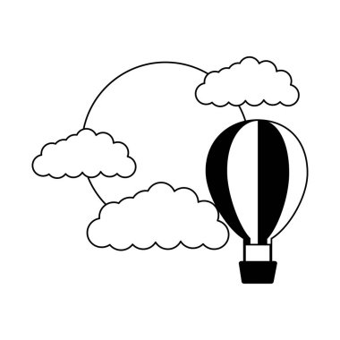 Hava Balon güneş bulutlar kağıt origami