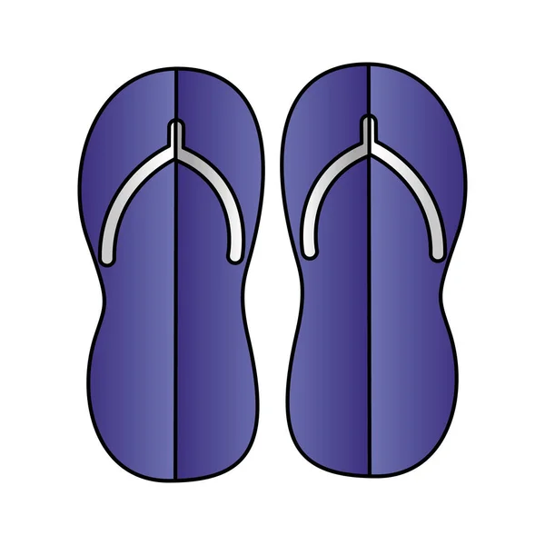 Flip flops papieren origami — Stockvector