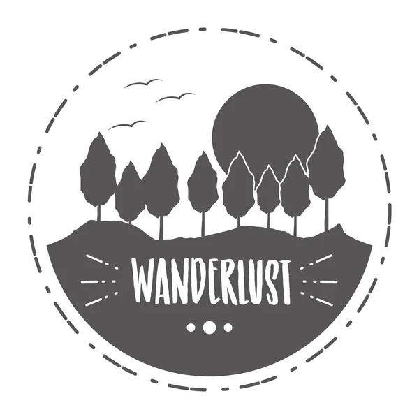 Projeto paisagem wanderlust —  Vetores de Stock