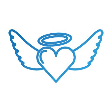 romantik kanatlı kalp sevgi Günü Sevgililer günü