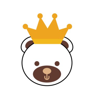 sevimli ayıcık taç hayvan tasarımı giyiyor