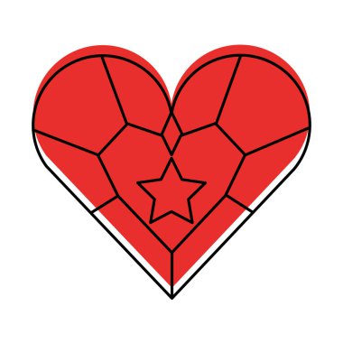 Takı kalp yıldız kolye lüks fantezi