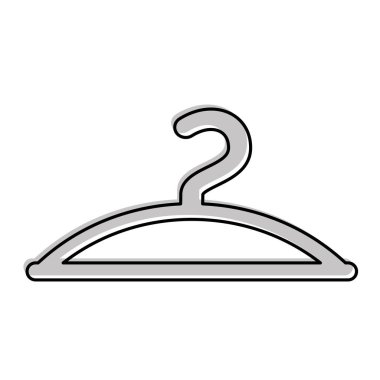 elbise askısı kanca moda boş simgesi