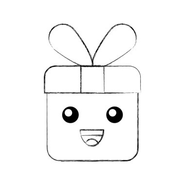 Kawaii Noel hediye komik karikatür
