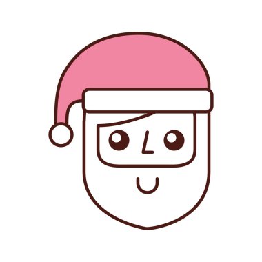 Noel Noel Baba şapkası kutlama karikatür ile